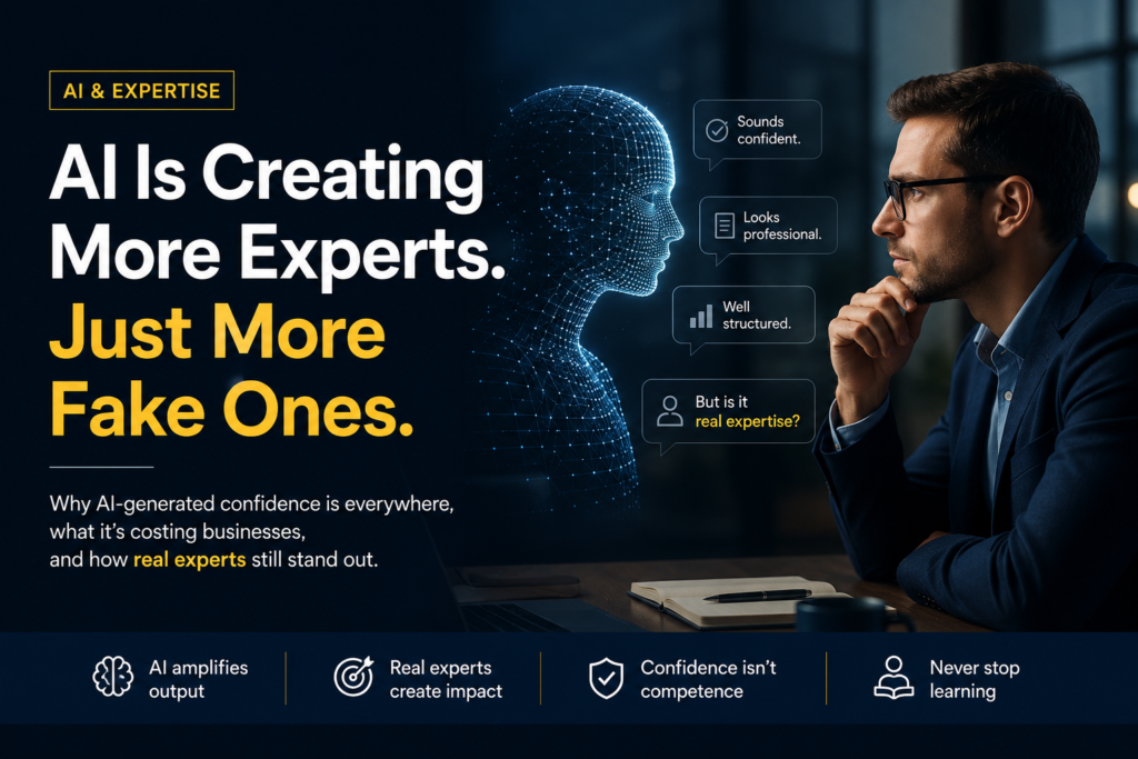 AI-generated confidence versus real human expertise in the age of artificial intelligence